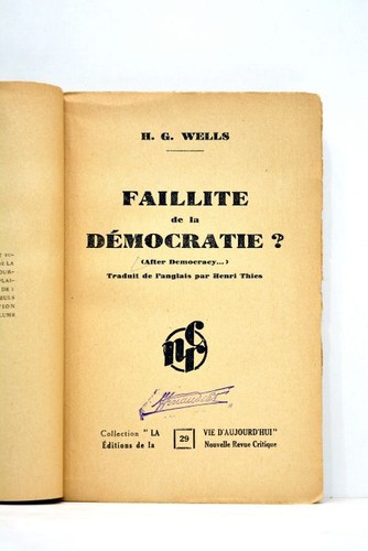 Livre ancien wells faillite - livre,